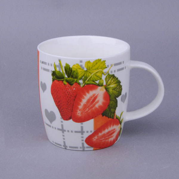 12OZ Fruit And Flower Dream Mug Small Batch Customization Imprinted Coffee Mugs