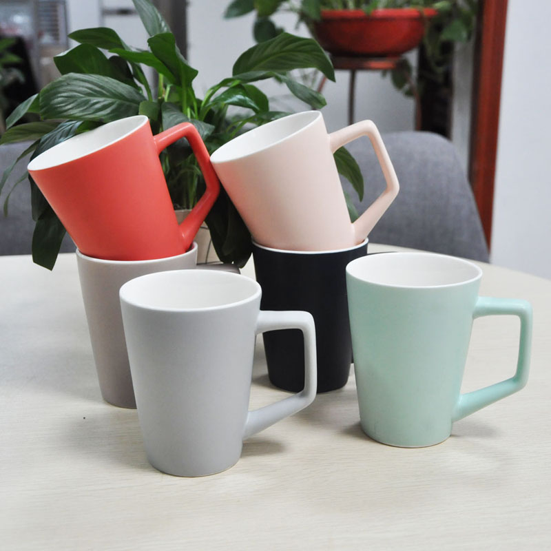 Download 14oz Matte Black, Red, Green Macaron V-shaped Cup Square ... Yellowimages Mockups